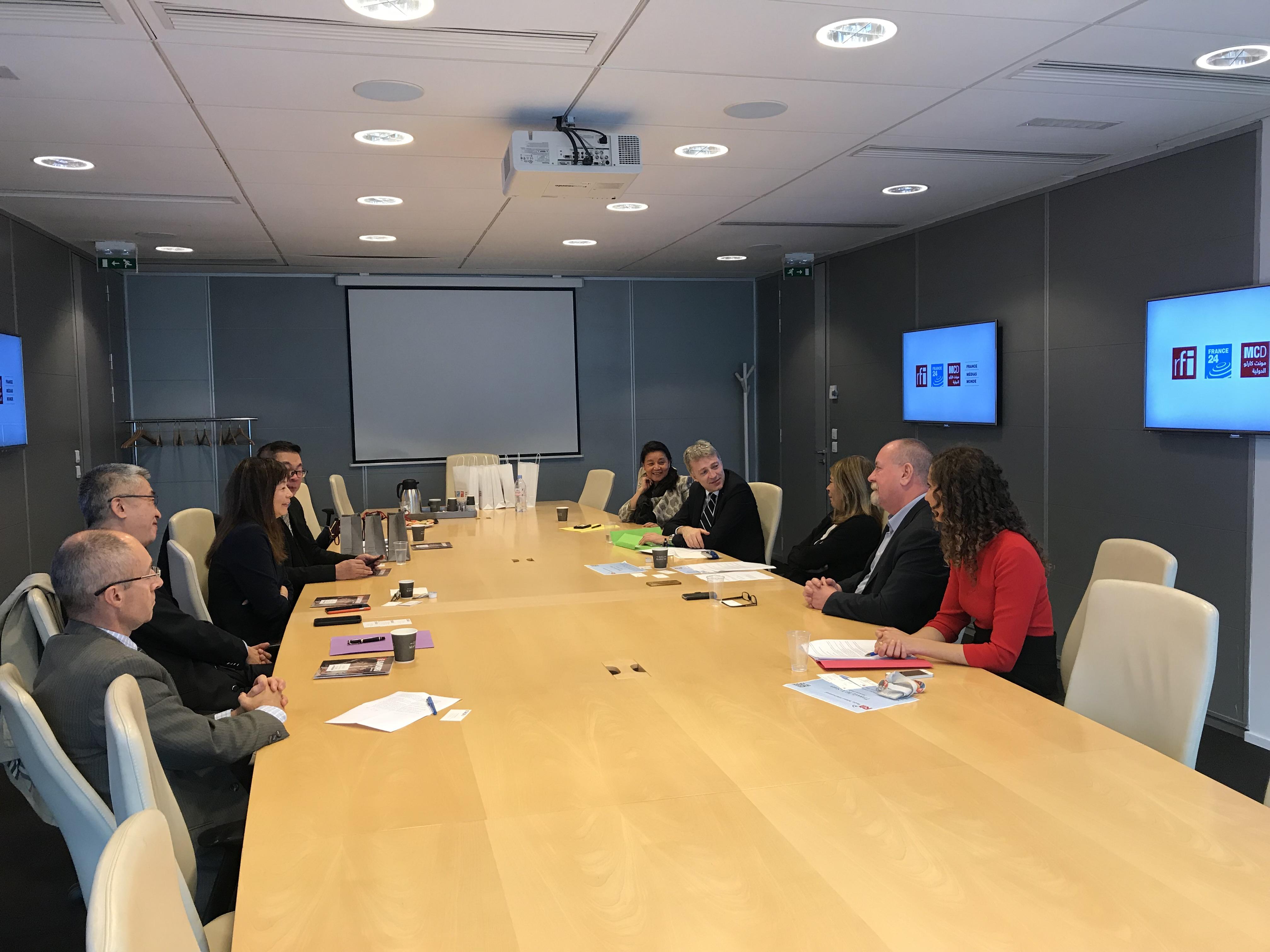 1.央廣訪團拜會法國世界媒體集團