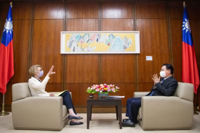 Taiwans Außenminister Jaushieh Joseph Wu von der FAZ interviewt