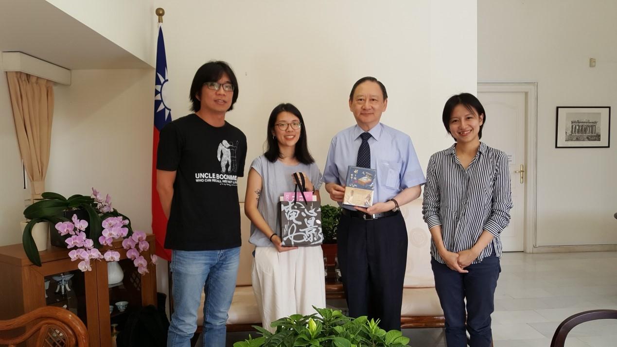 TAICCA Director of Global Marketing Dept. Jill CHEN, TFI Head of the Documentary Department Wood LIN and Jessie YANG of the International Promotion Department met with Representative Sherman S. Kuo on July 15, 2019