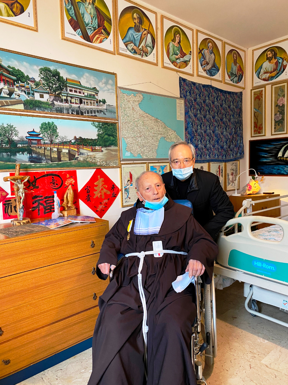 年迈义籍神父伏迺乐见驻教廷大使 激动说爱台湾