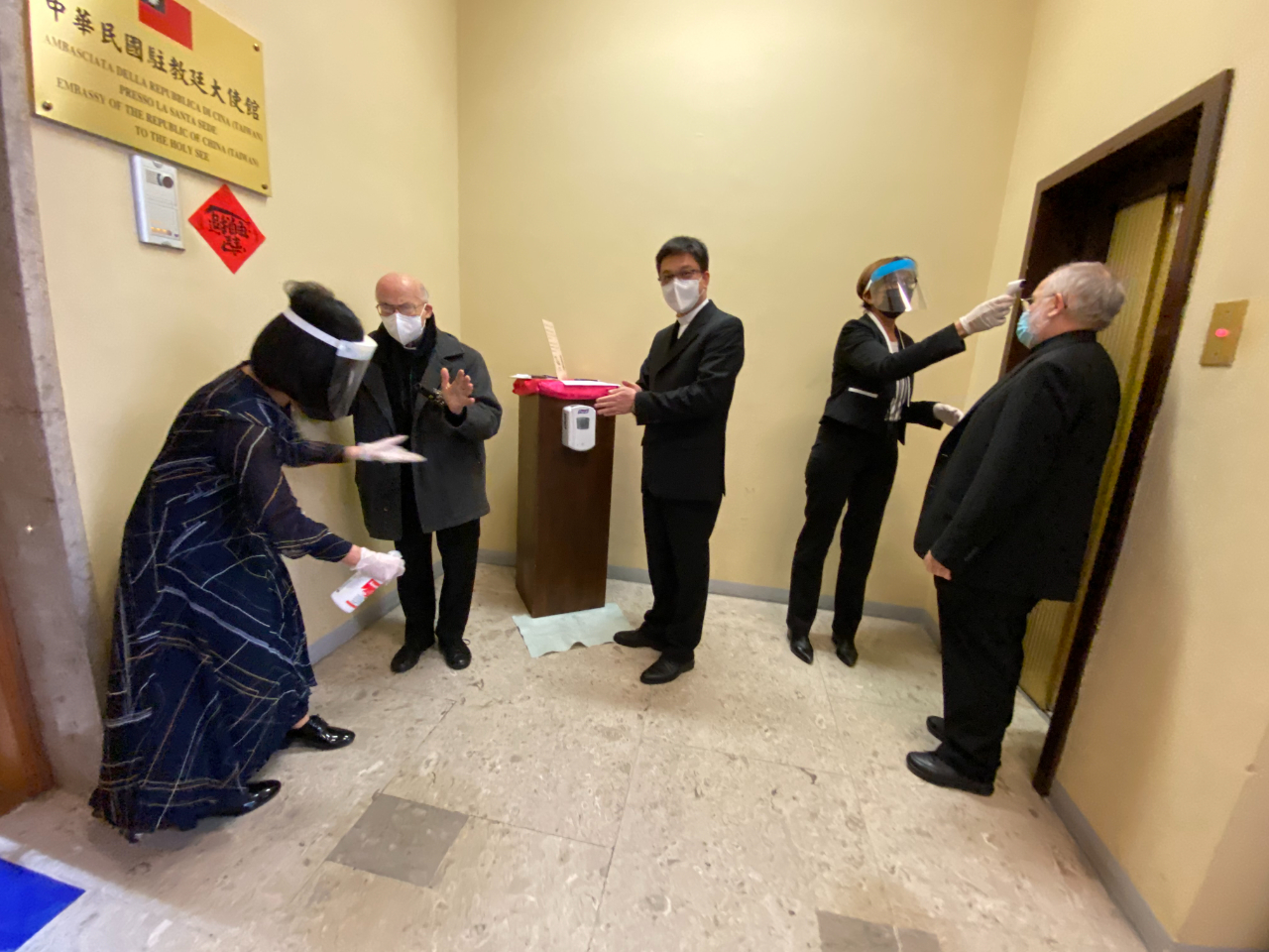 the anti-COVID protection measures by this embassy