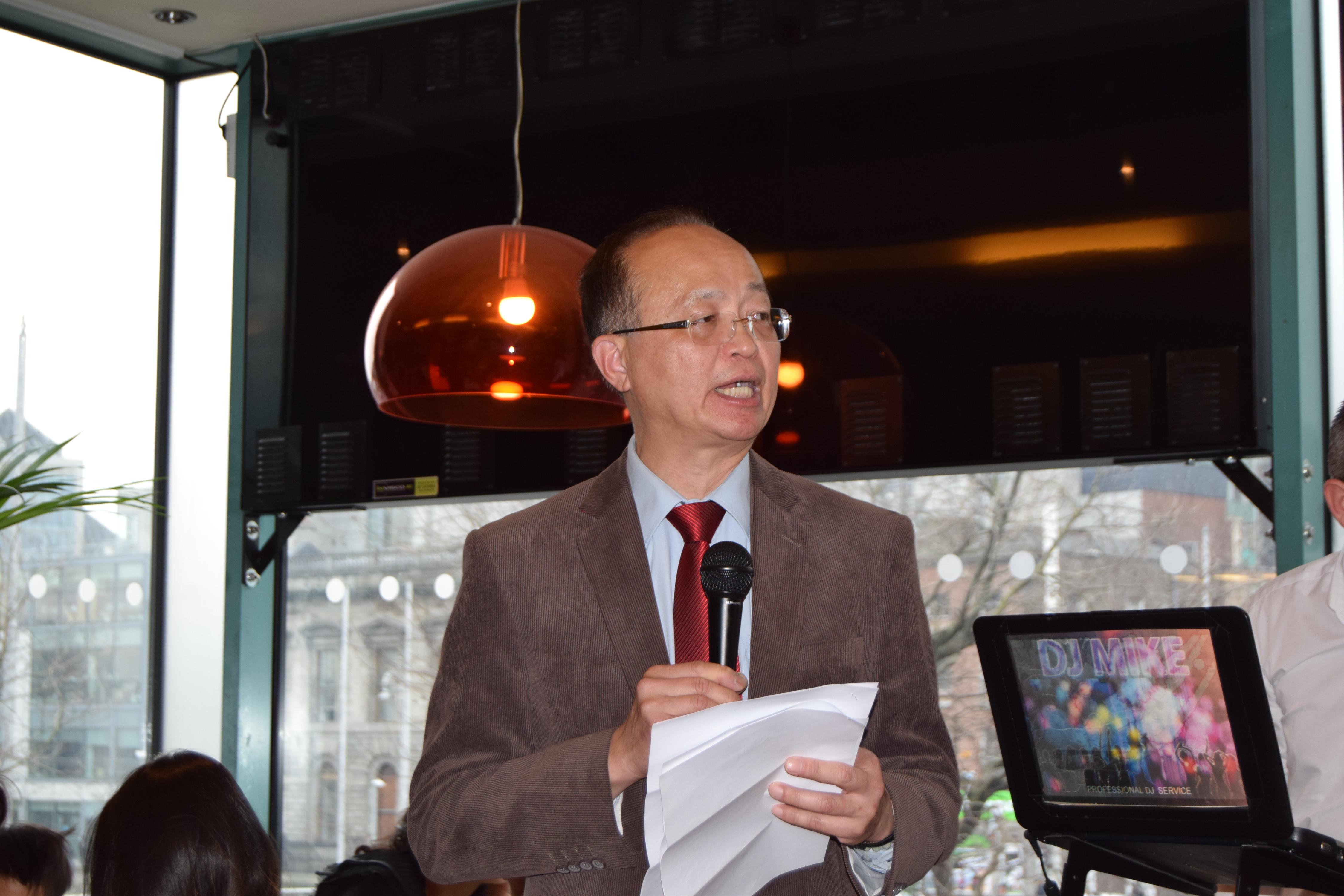 杜大使聖觀於新春餐會上致詞勉勵