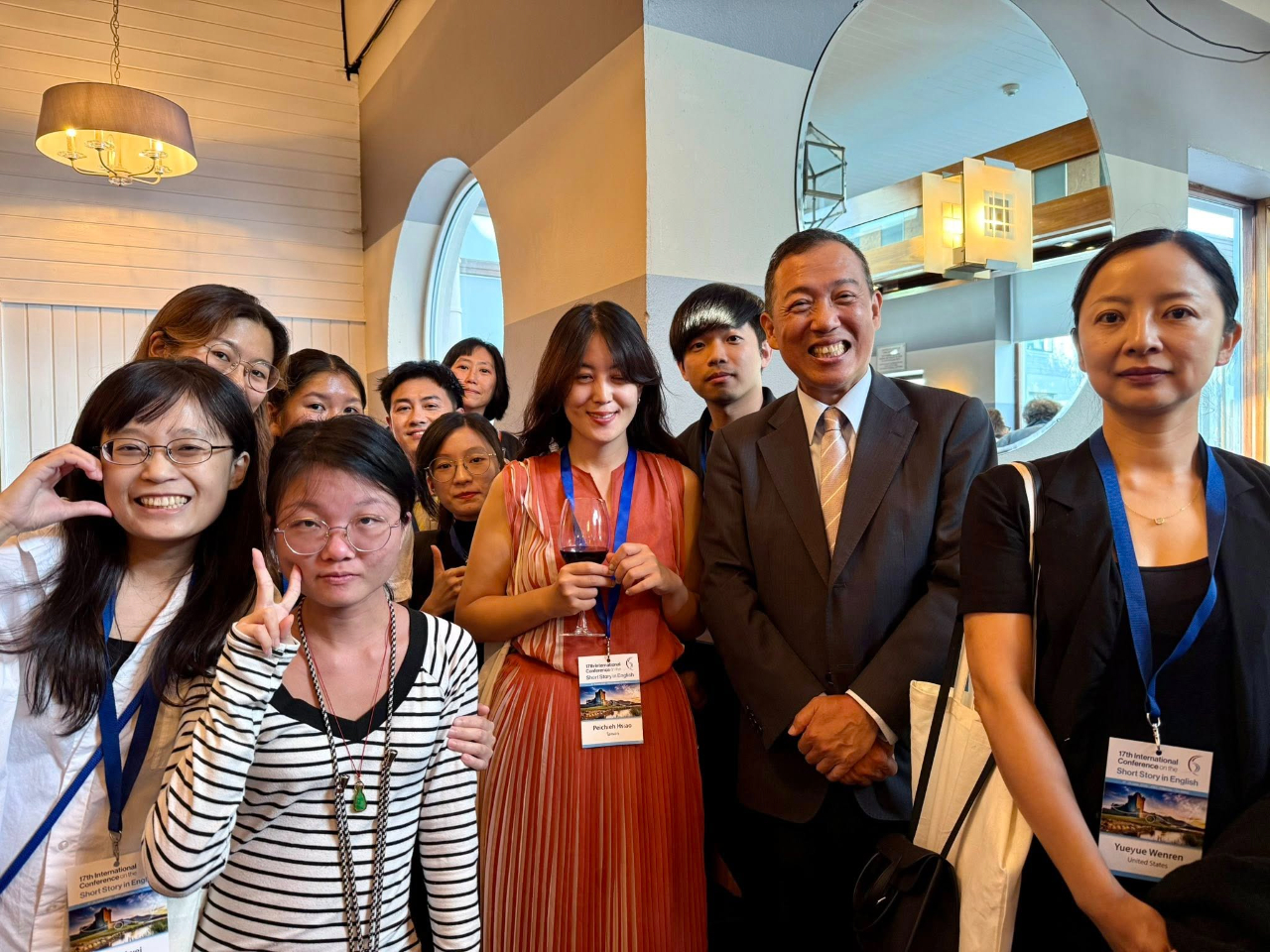 Representative Tzu-Pao Yang (second from right) pictured with members of the Taiwanese delegation.