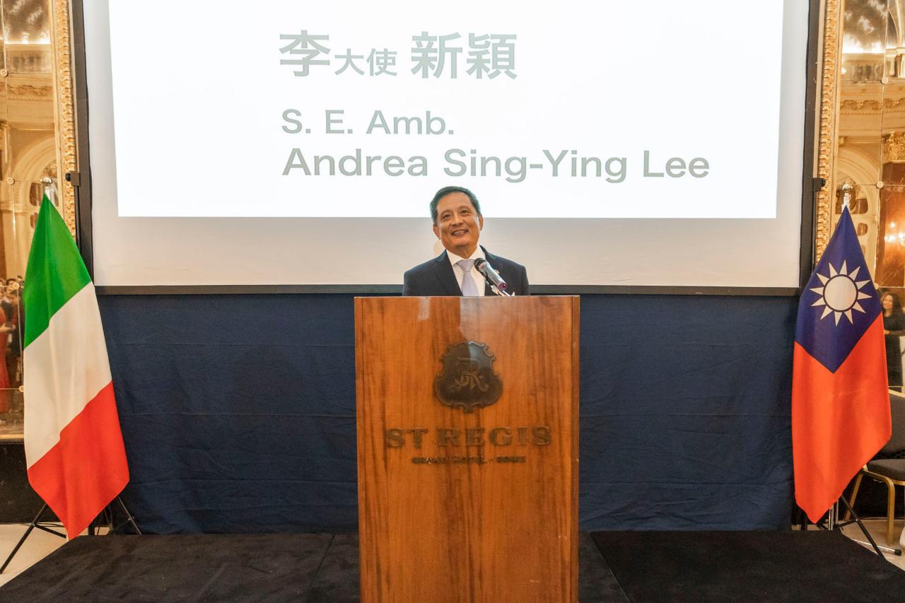 李大使於本處107年國慶酒會以義文致詞