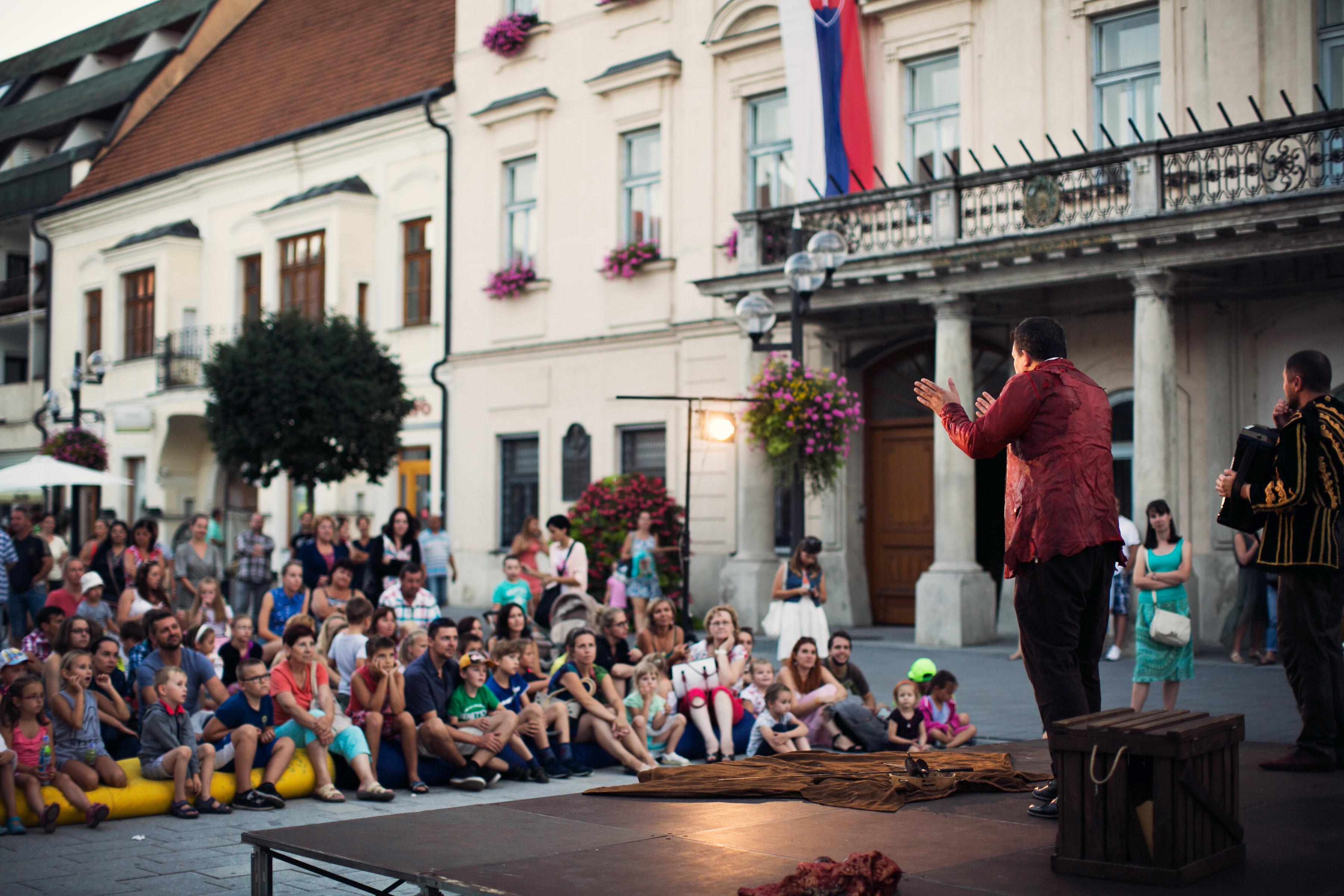 TROB Presents Donation to “Wandering Theatre” Performing Group in Trnava