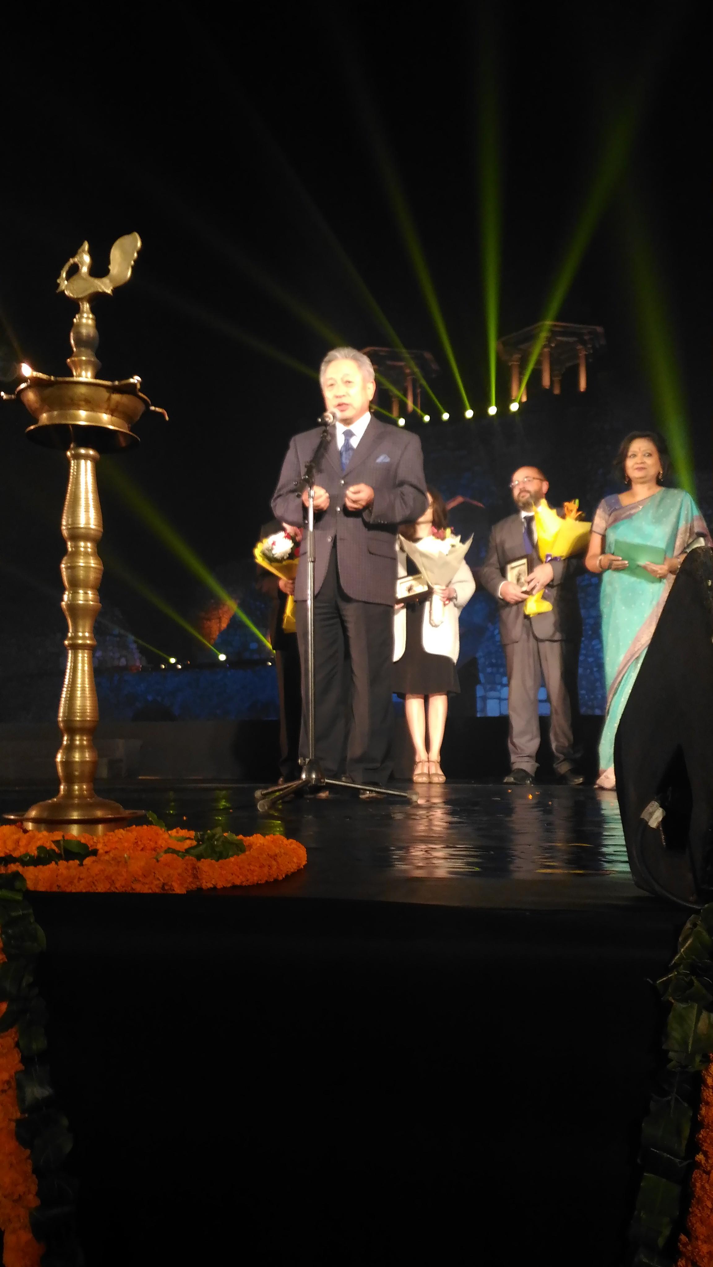 H.E. Amb. Tien delivered a speech in the opening ceremony