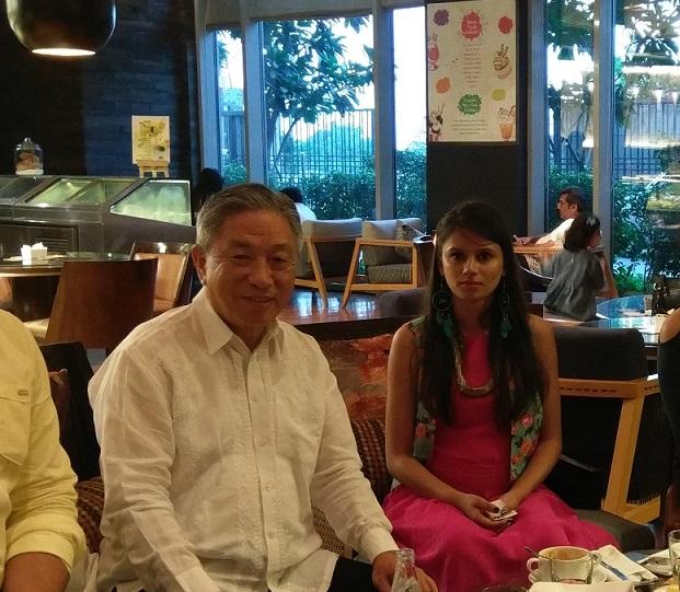 Amb. Chung Kwang Tien (left), Representative of Taipei Economic and Cultural Center in India, met Deshna Jain, Miss India Deaf 2018, in New Delhi July 6th, 2018 before she flew to Taiwan to compete in the 8th Miss and Mister Deaf International Pageant in Taipei City.