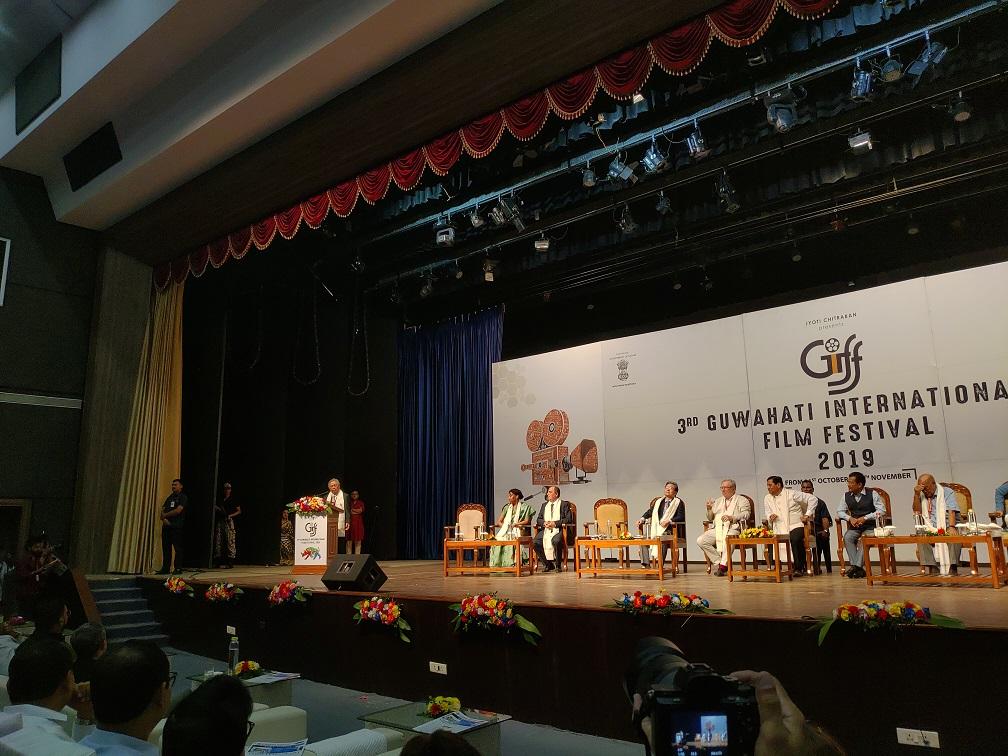 Amb. Tien gives remarks at the opening ceremony of 3rd GIFF on Oct. 31, 2019.