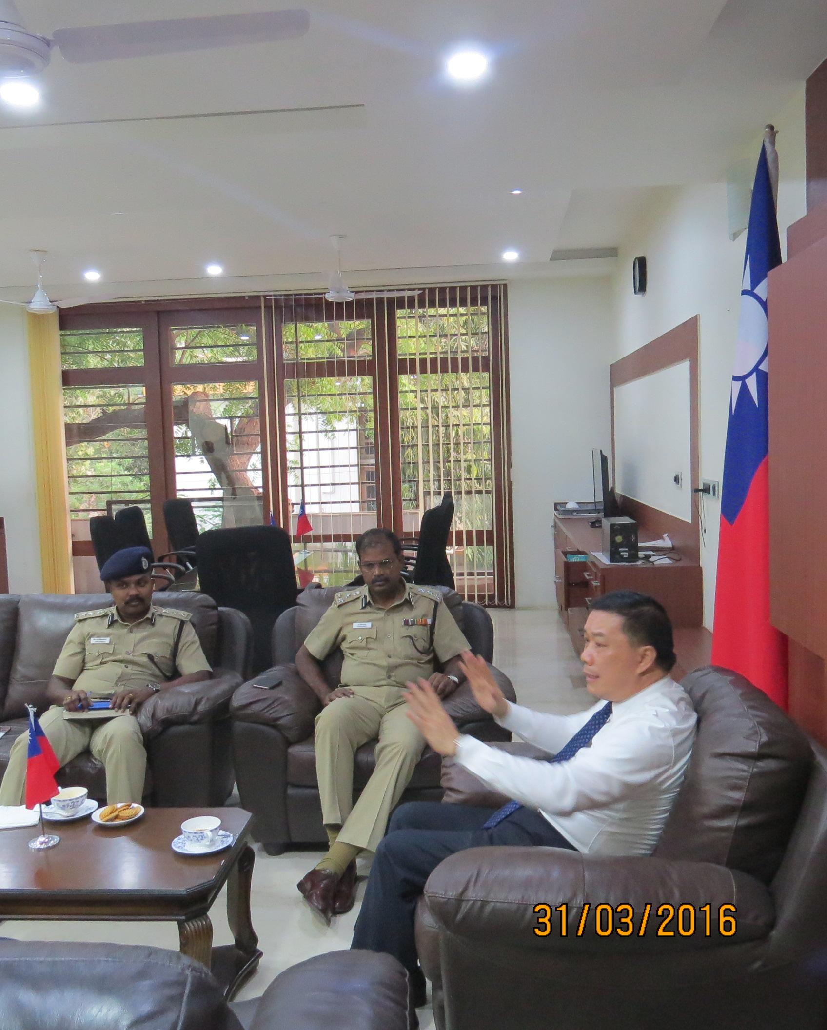 李朝成處長(右)
Mr. Manoharan(中)
Mr. V. Balakrishnan(左)
