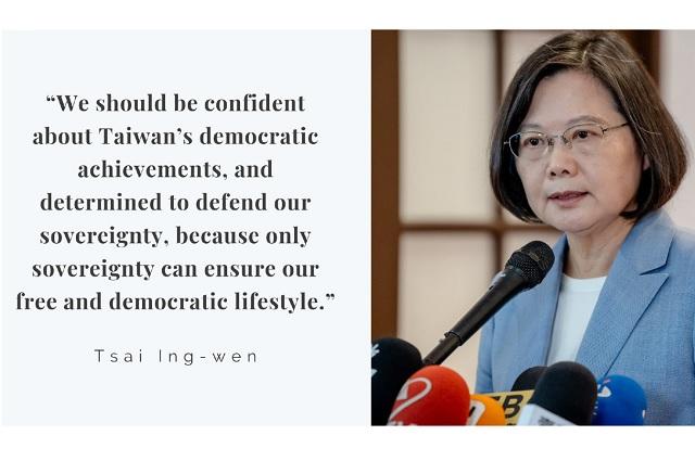 President Tsai comments on clashes in Hong Kong and rejects China’s accusations of interference