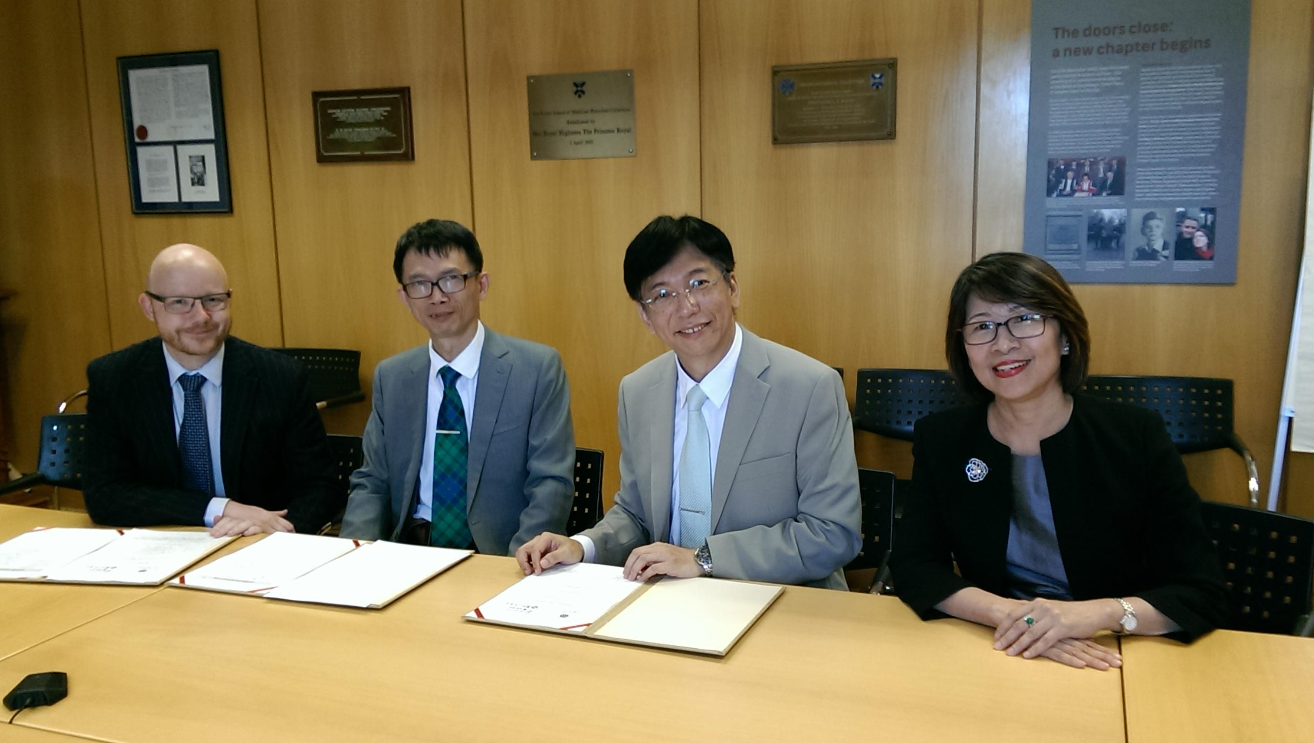 Mackay Memorial Hospital, Mackay Medical College and University of Edinburgh signed MoU on the 30th of August 2016 to promote cooperation in teaching, research, and service to the community through exchange of students, staff and knowledge.