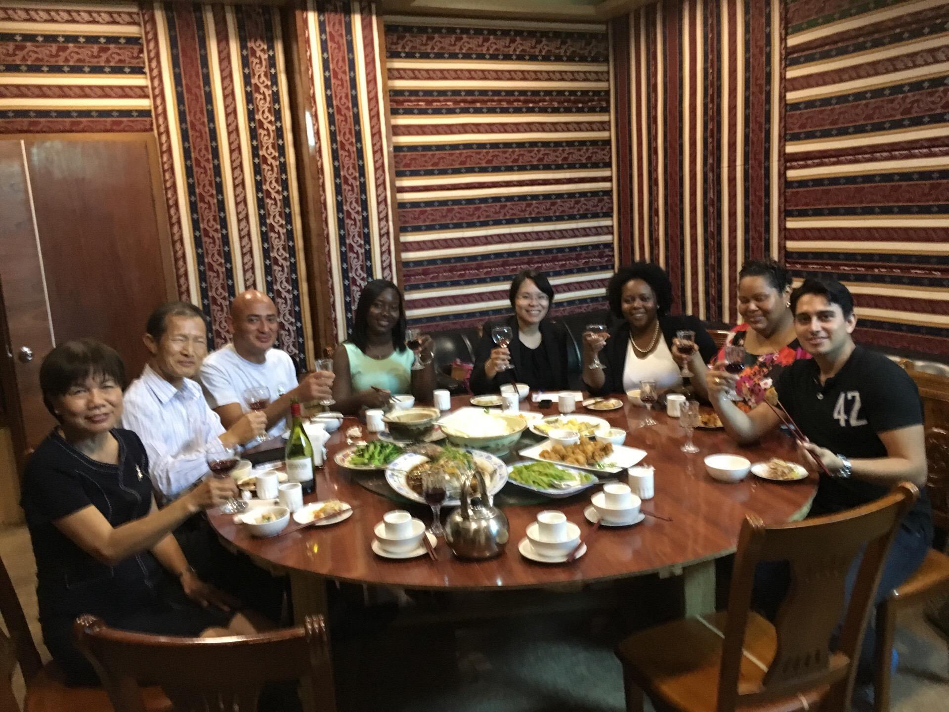 HE Ambassador Mrs. Benjamin Ho hosted a luncheon in honor of Belize Taiwan Alumni Society president and  officials on August 12. 