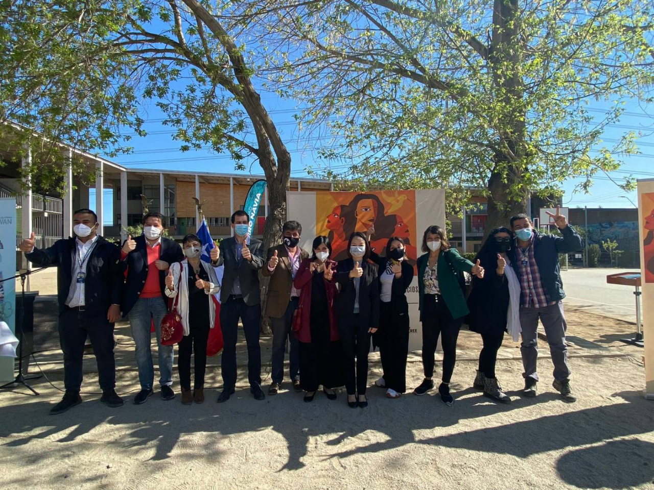 Directora General Liu participó la inauguración del proyecto EAOM con los diputados y los politicos de la comuna Cerro Navia

