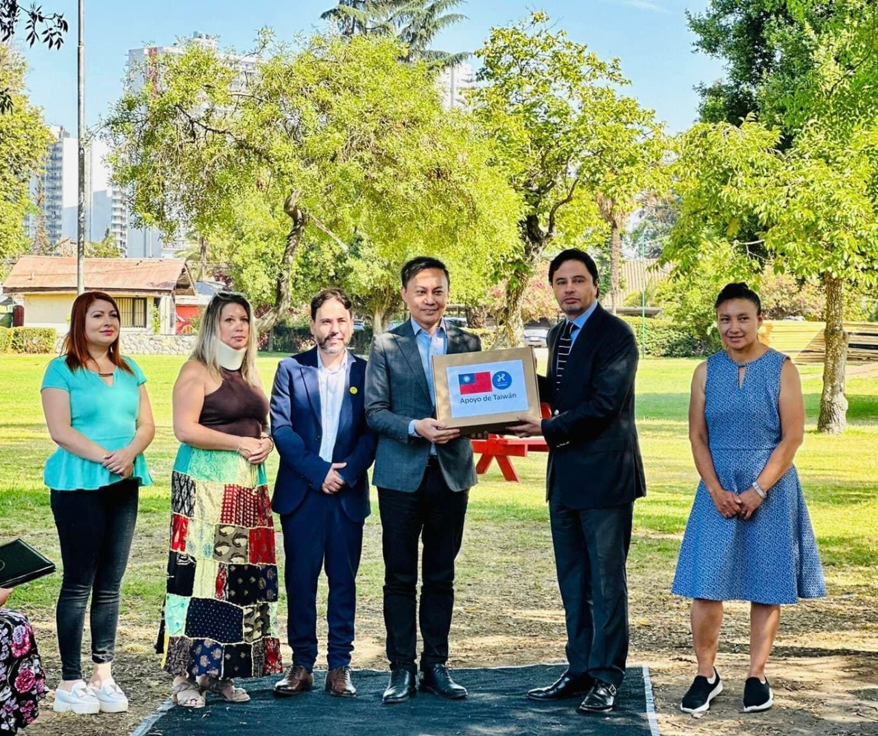 con el Alcalde Sr. Rodolfo Cárter