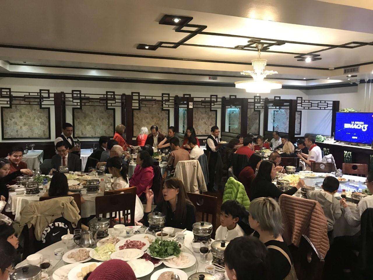 春節餐會會場一景