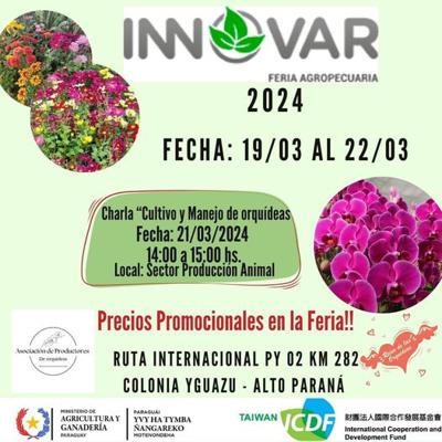 Proyecto Orquideas participa la Expo INNOVAR de 19 a 22 de marzo 2024