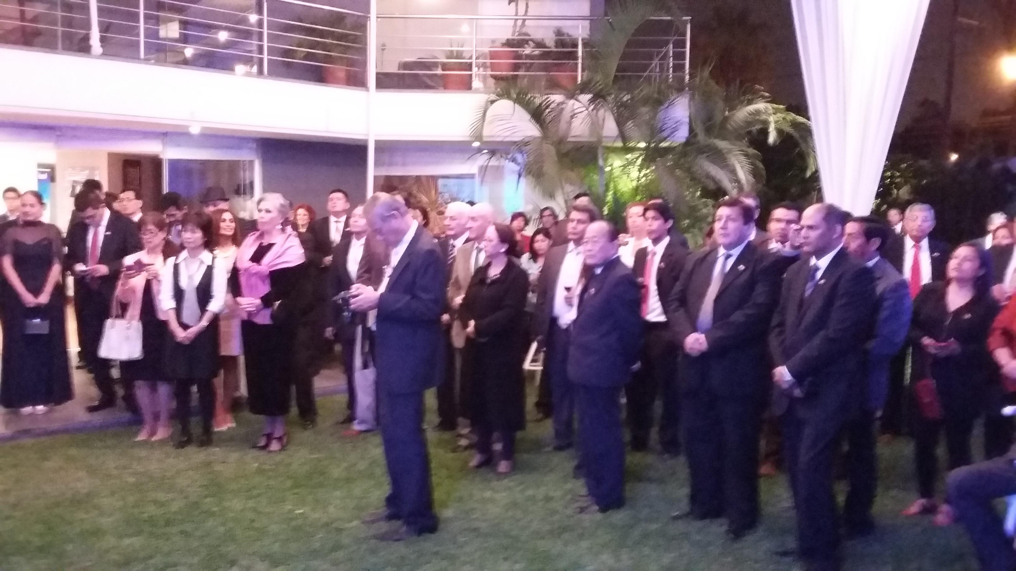 秘魯政要、國會議員、友邦使節、旅秘華僑及各界人士逾200人到場祝賀。