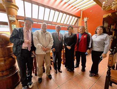 張幼慈代表歡迎「國際巧固球總會」中華民國籍黃進成總會長訪問秘魯