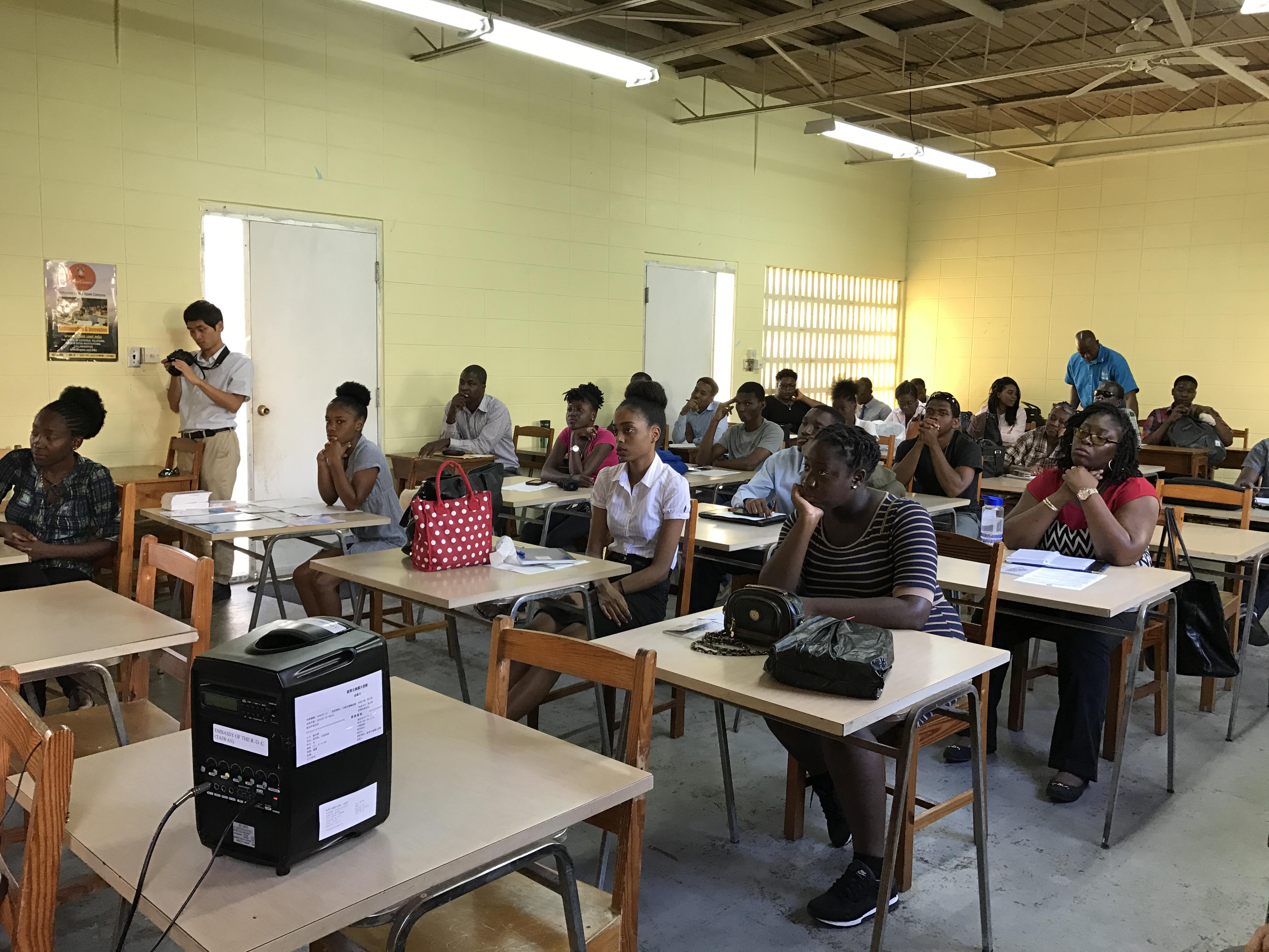 The presentation was made on February, 16, 2017 at 4:30 pm. Jamali Jack, Zoia Sam and Kent Thomas were there to share their experiences.
