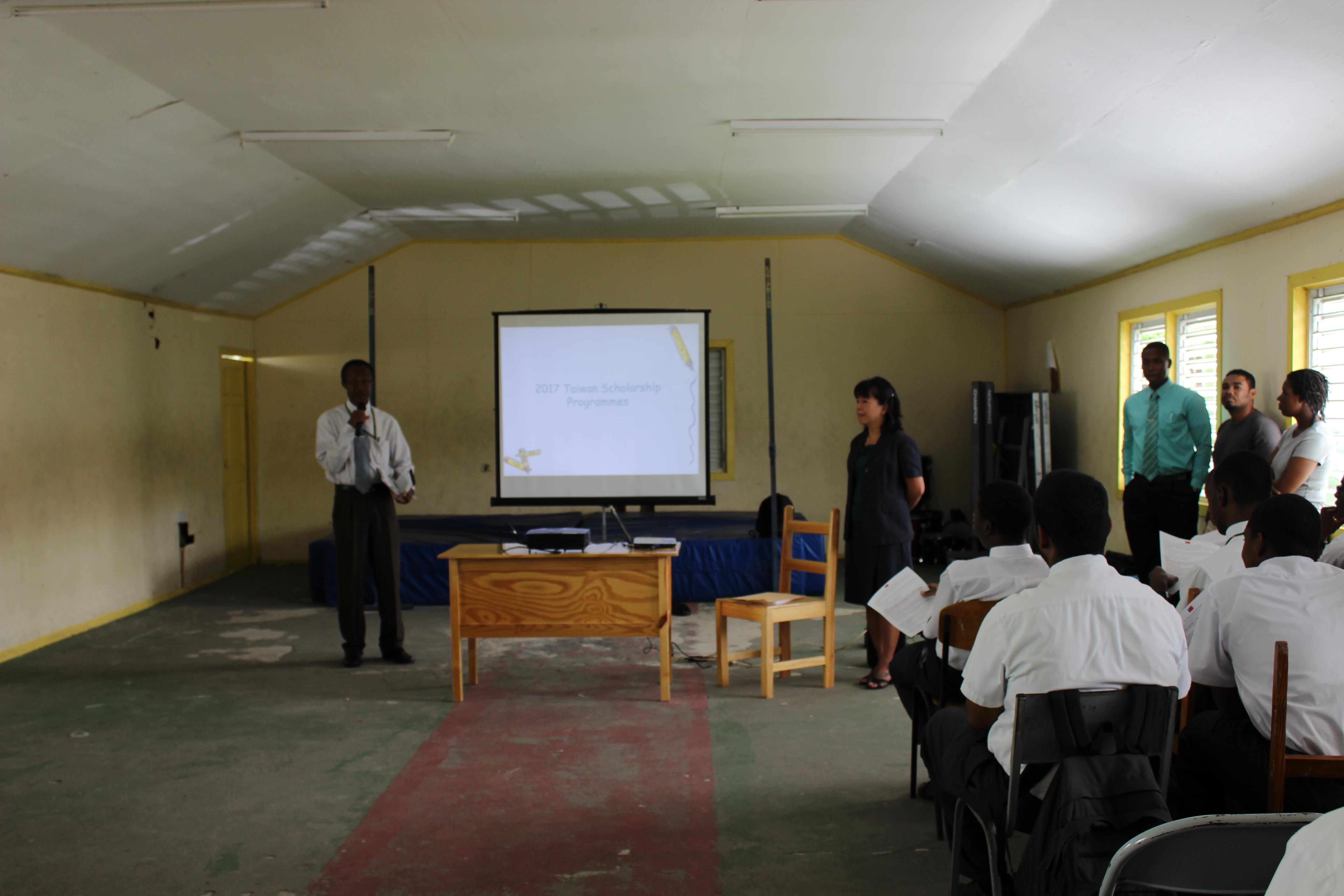 Mr. Alfred John (Deputy Principal) and Nicole Su (Counsellor) made the opening remarks.