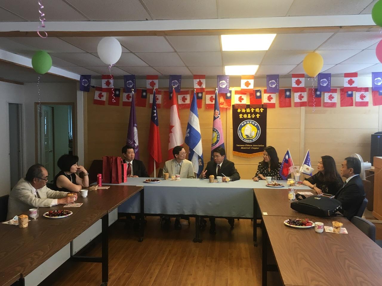 Representative Winston Wen-yi Chen of the Taipei Economic and Cultural Office in Canada (TECO) was warmly welcomed by the overseas Chinese and Taiwanese communities in Montreal on July 8, 2018   4/5