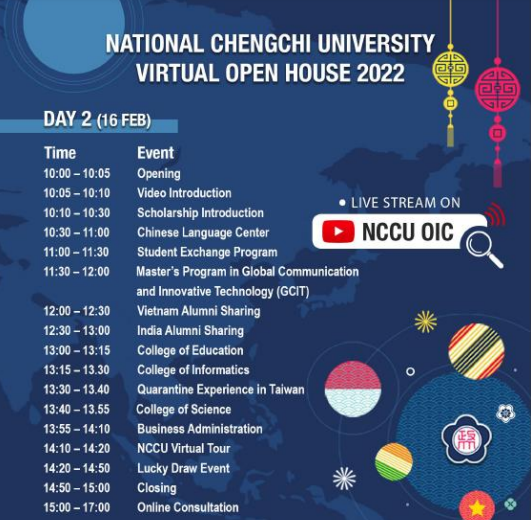 NCCU Virtual Open House 2022 coming soon Taipei Economic and Cultural
