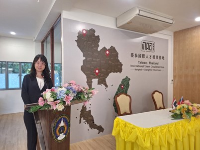 114年12月4日教育組參加清邁皇家大學台泰國際人才循環基地清邁辦公室開幕儀式