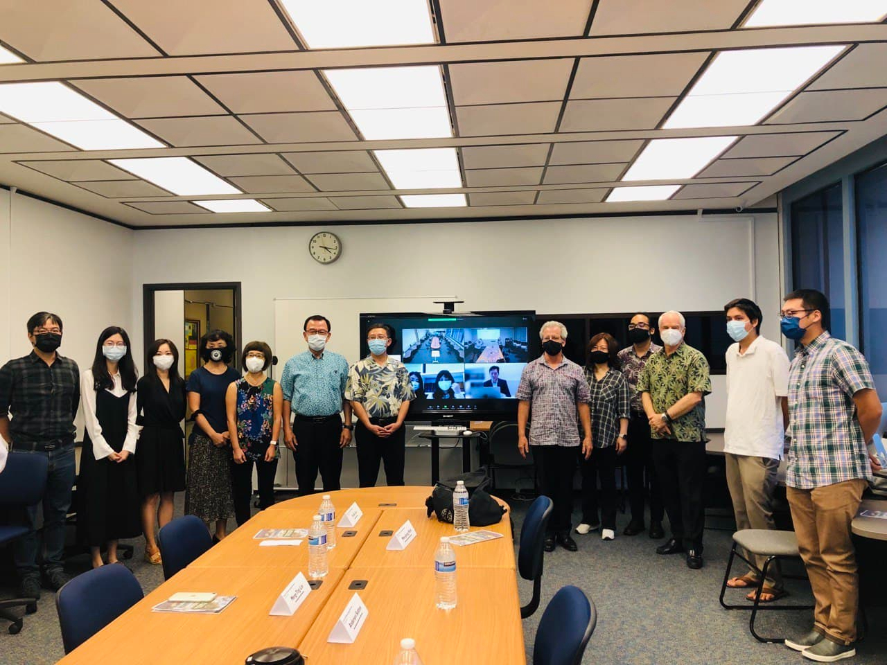 駐檀香山辦事處出席我國立清華大學與夏威夷大學馬諾亞校區「華語教育中心」開幕儀式