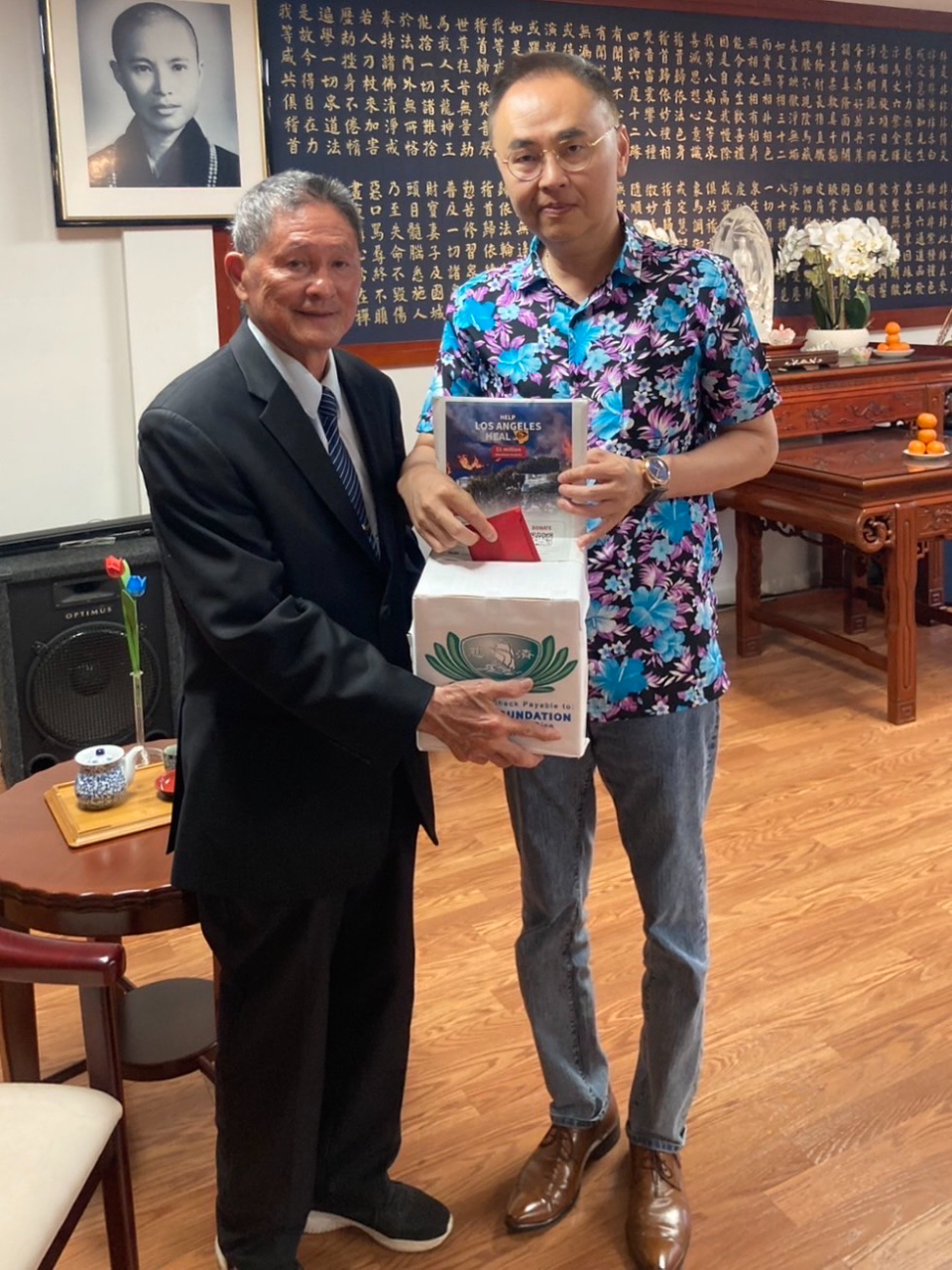 張詩瑞處長應邀參加慈濟夏威夷分會新春祈福儀式