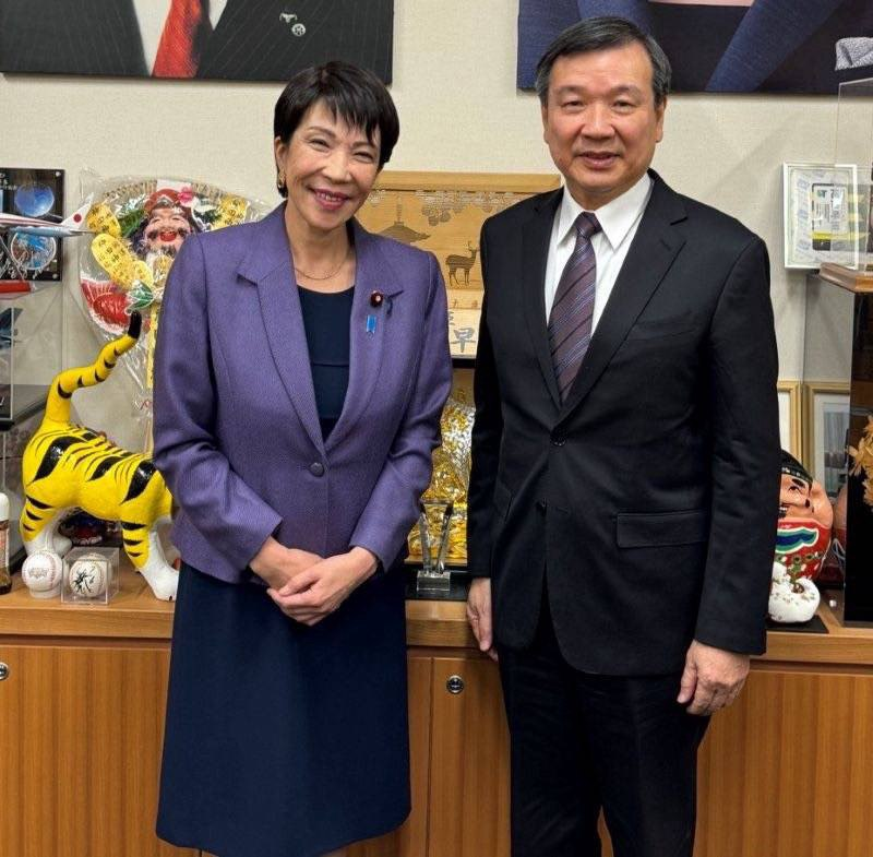 李逸洋・駐日代表が高市早苗・自民党総裁の首相選出に祝意を表明