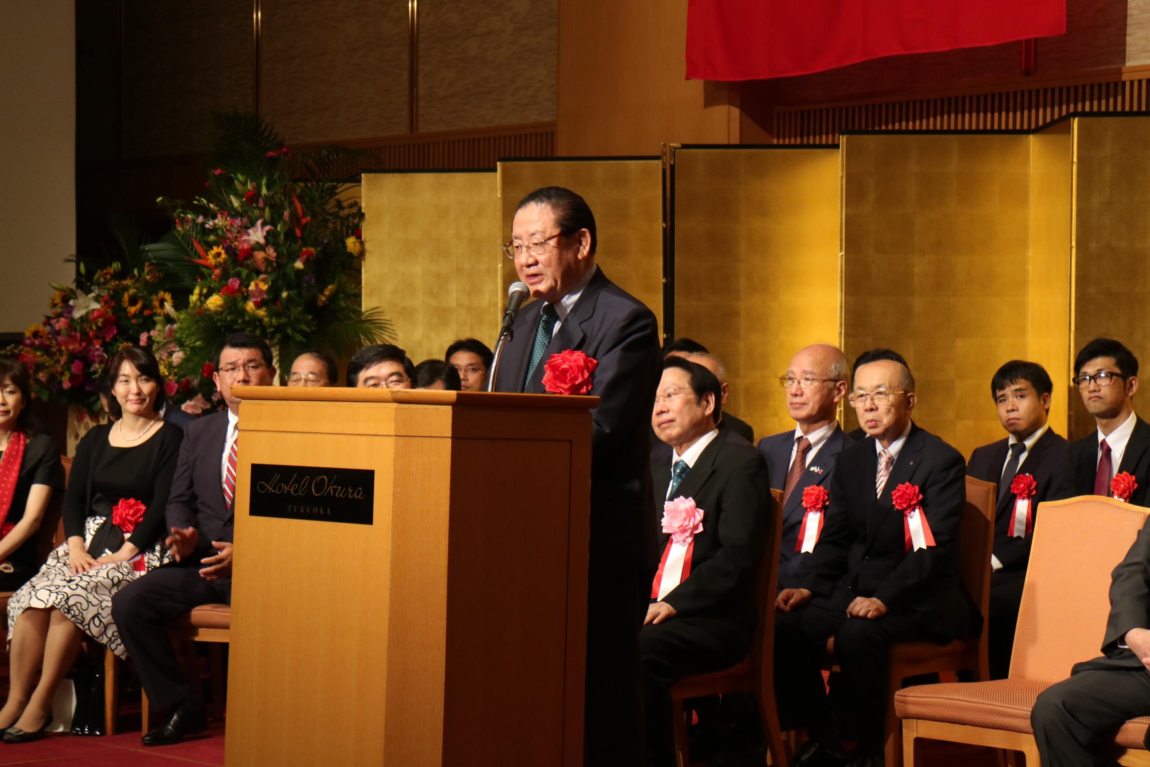 自由民主黨近未來政治研究所山崎拓最高顧問致詞