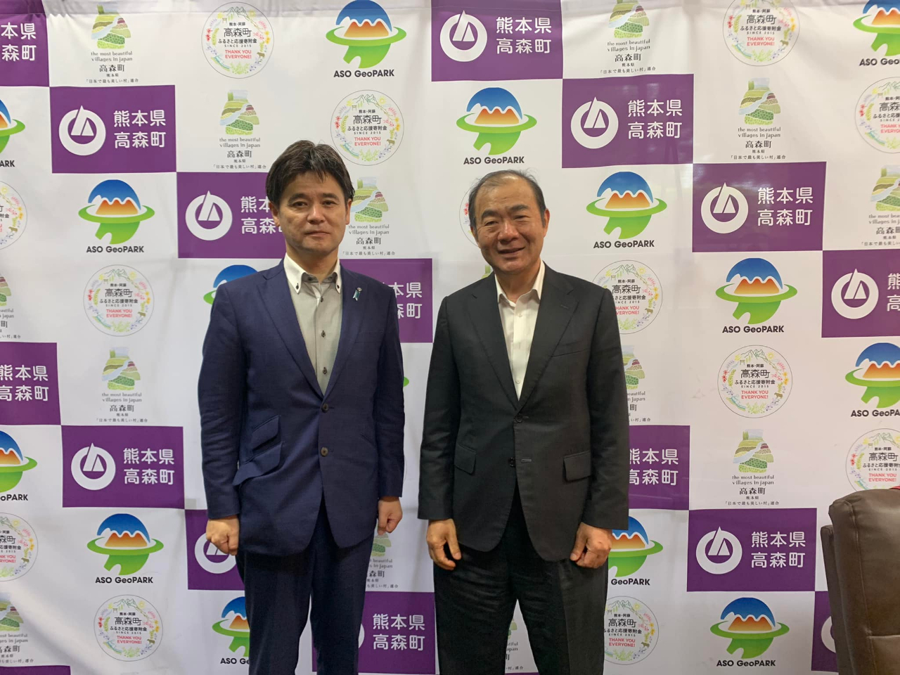 陳銘俊處長6月26日拜訪高森町長草村大成。