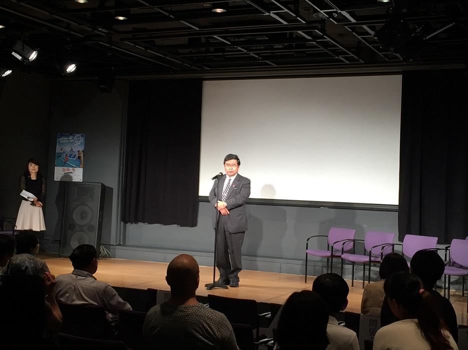 戎総領事による挨拶。