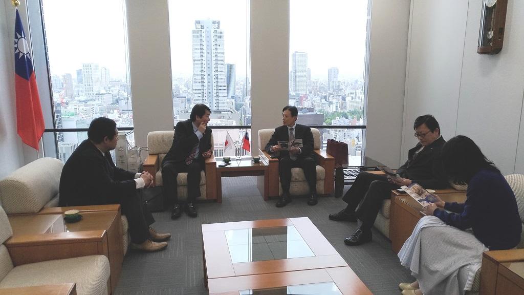 陳處長接見若櫻町長照片