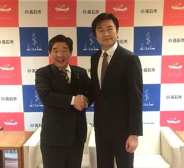 本處李處長拜會高石市長阪口伸六
