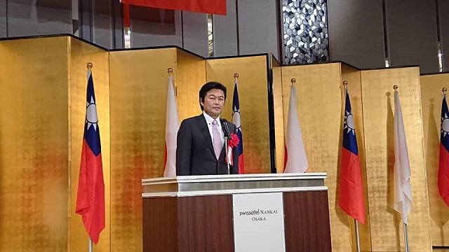 祝辞を述べる李世丙・処長