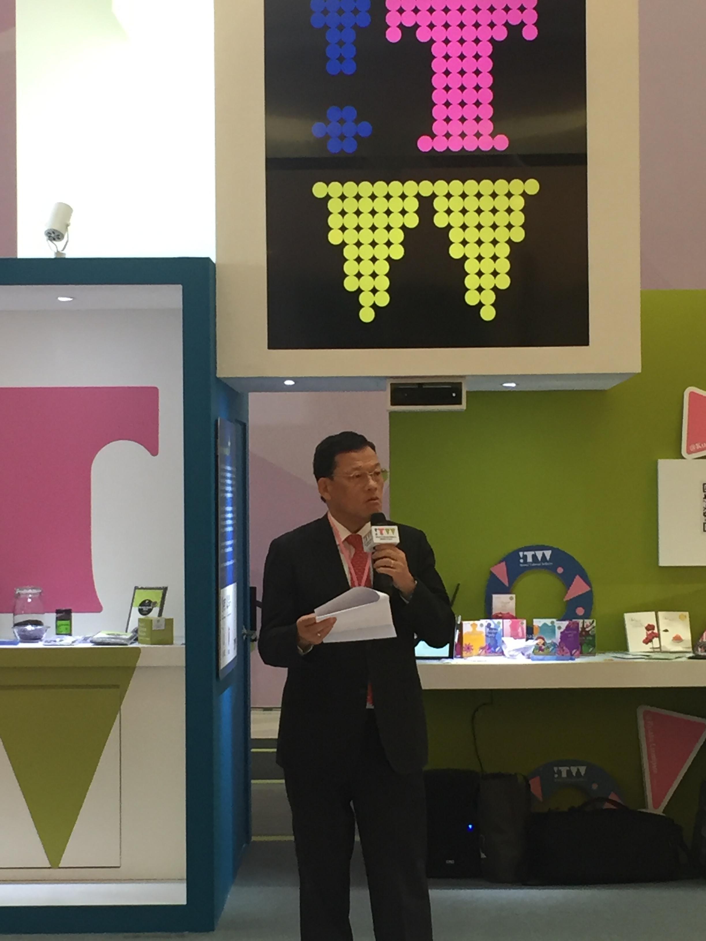 ：駐馬來西亞臺北經濟文化辦事處章大使計平於「創新海外聯合行銷(Wow! Taiwan Selects)」開幕活動致詞。
