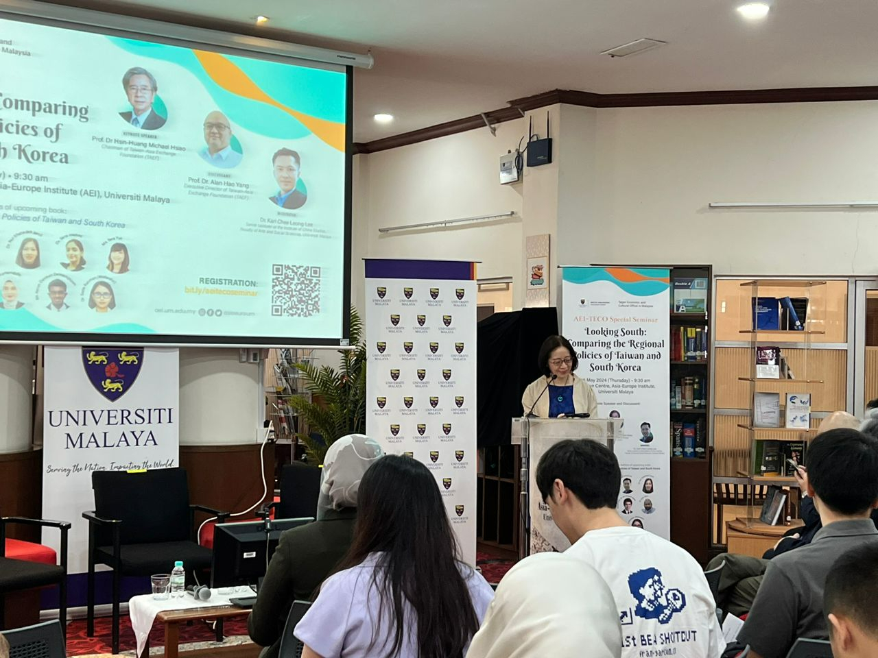 葉非比大使於「凝視南方：台灣與韓國區域政策之比較」(Looking South: Comparing the Regional Policies of Taiwan and South Korea)研討會中致詞。