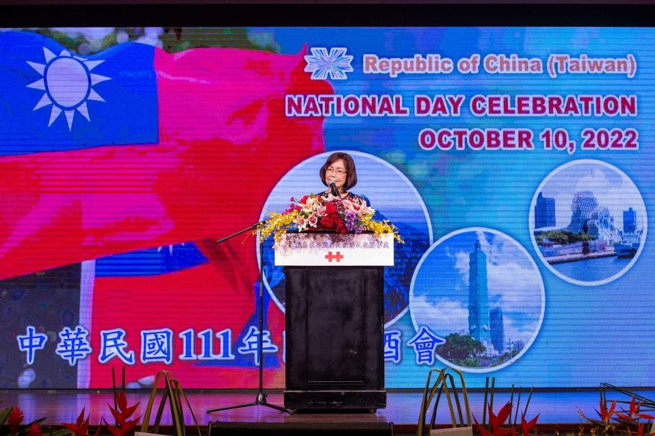 Representative Anne Hung delivered a speech