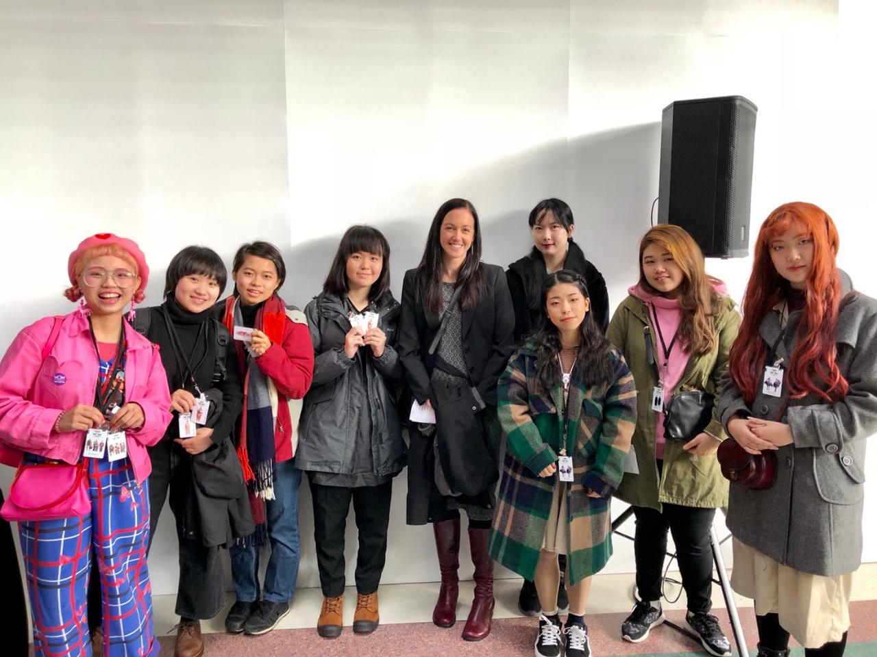 台灣WOW設計師與威靈頓副市長Jill Day合影