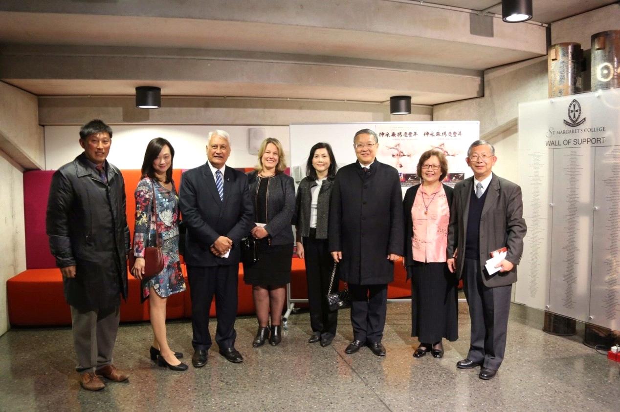 Representative and Mrs Dale Jieh welcome guests before the performance