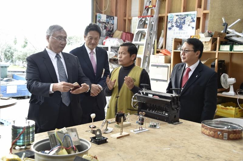 駐奧克蘭臺北經濟文化辦事處處長周中興陪同駐紐西蘭代表吳建國及來訪之僑務委員會主任秘書張良民拜會紐西蘭慈濟分會