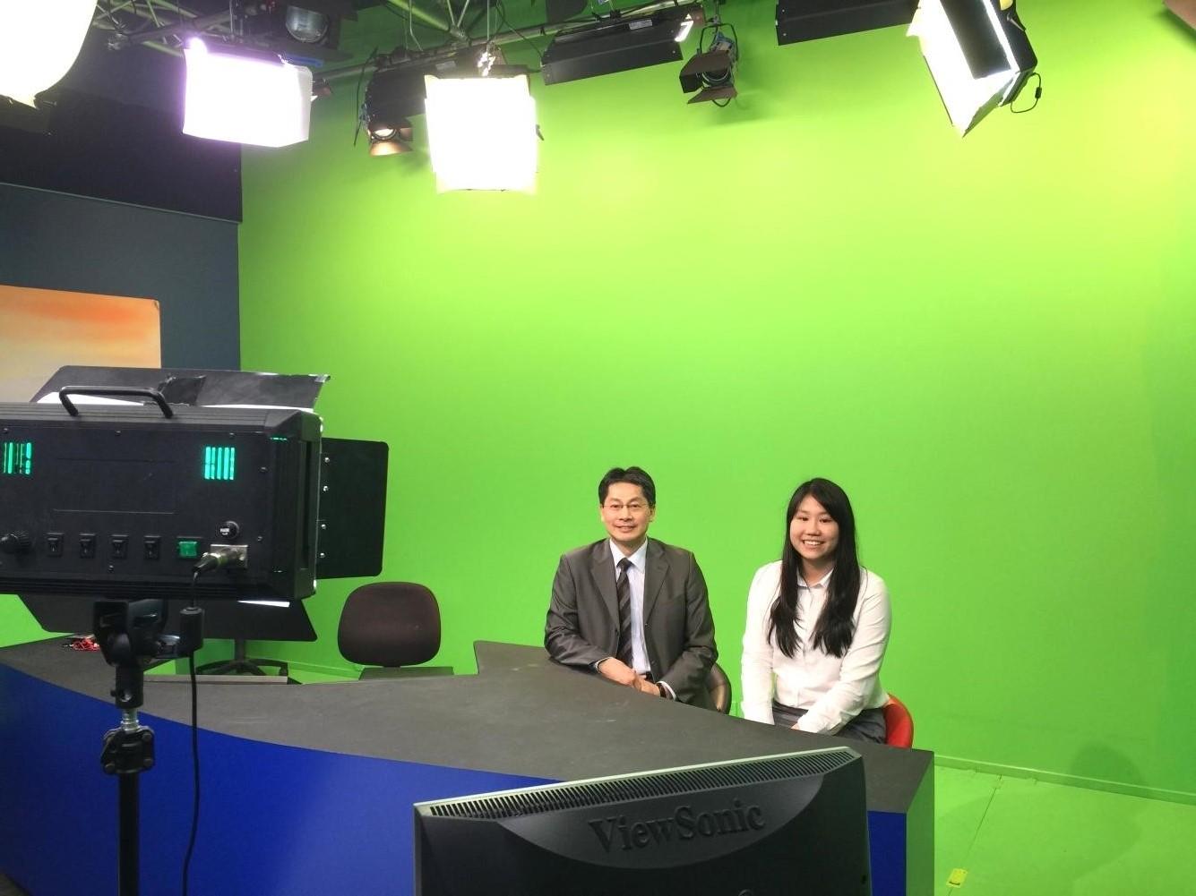 第15屆「外交小尖兵」首途奧克蘭海外入鏡，接受中華電視網「今晚誰來作客」節目專訪