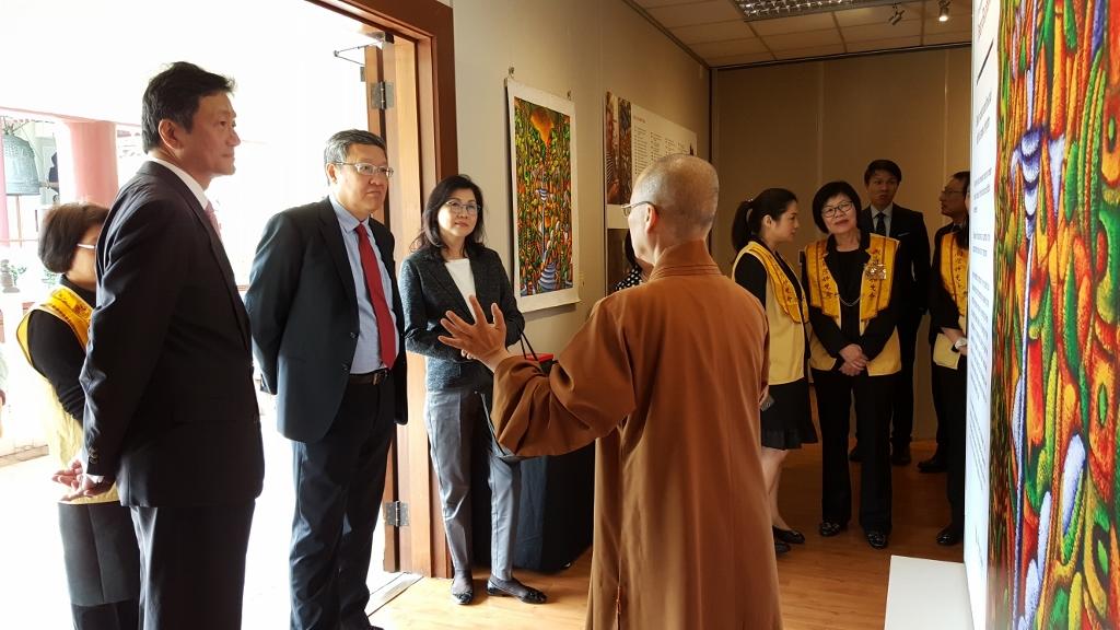 駐紐西蘭臺北經濟文化代表處介代表文汲伉儷參訪紐西蘭北島佛光山