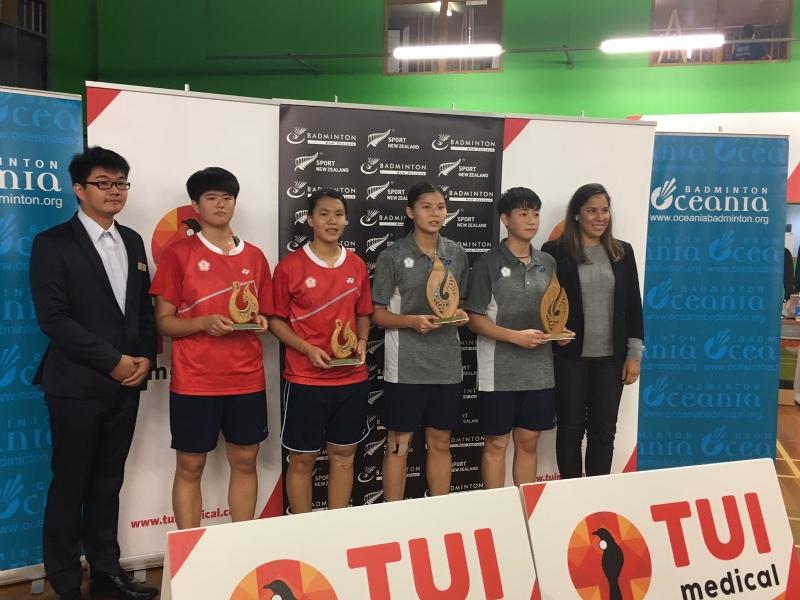 中華羽球青年代表隊參加紐西蘭懷卡托國際系列賽成績亮麗