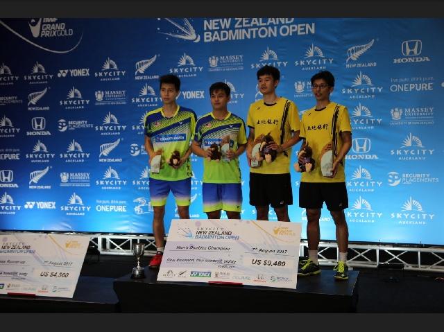 中華羽球代表隊參加「2017年紐西蘭羽球公開賽」成績亮麗
