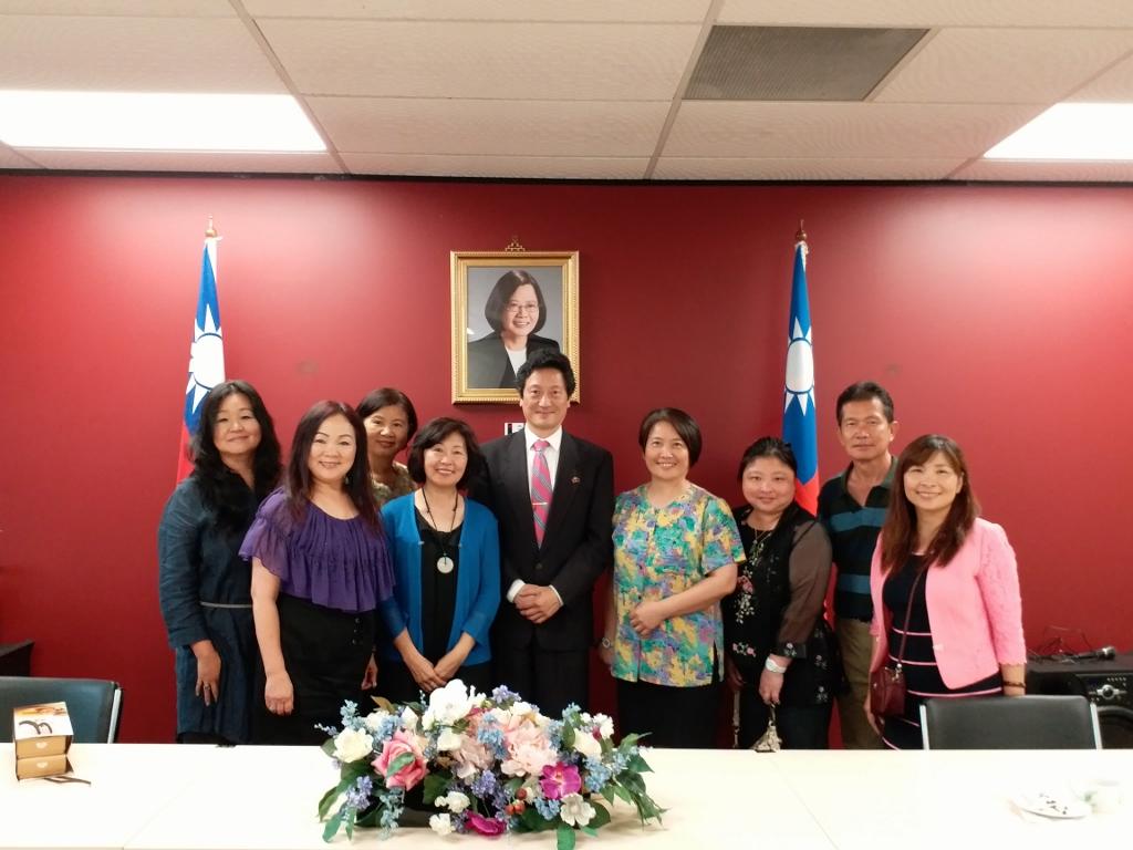 紐西蘭臺灣婦女會代表造訪駐奧克蘭臺北經濟文化辦事處
