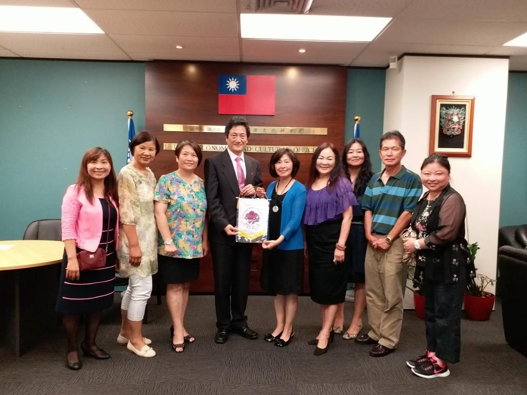 紐西蘭臺灣婦女會代表造訪駐奧克蘭臺北經濟文化辦事處