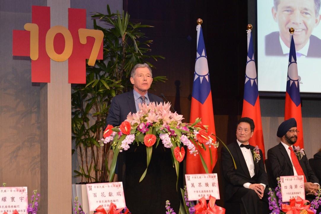 President of National Party Mr. Peter Goodfellow delivered a speech.