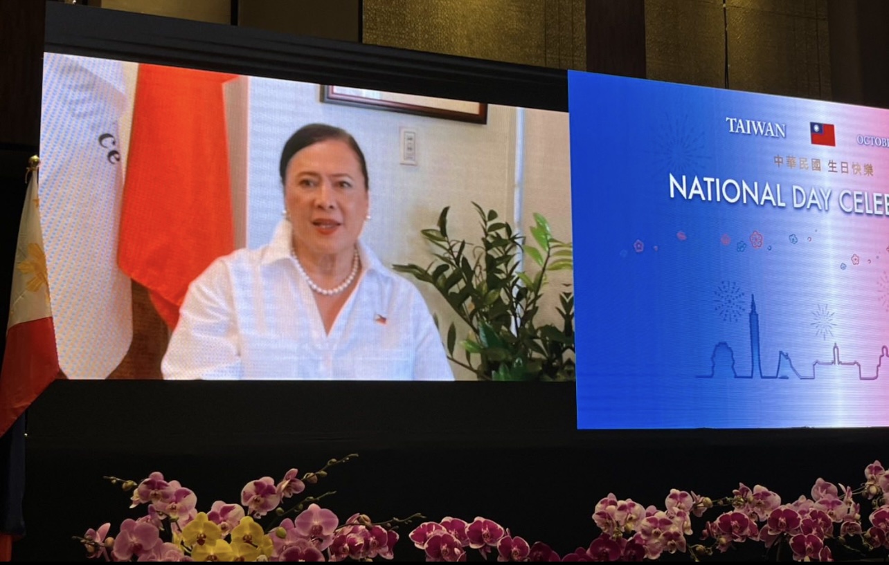 MECO代理主席兼駐台代表Corazon Padiernos以預錄影片祝賀我國國慶(2025.10.09)